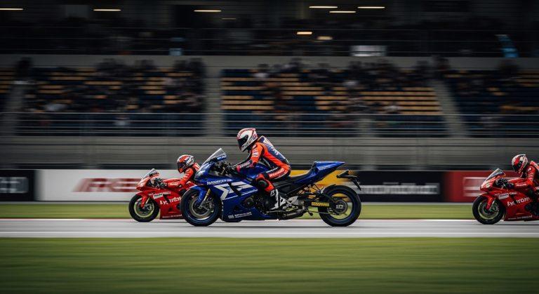 Philippines motorsport scene at a circuit with cars, teams, and data overlays during a race evening.