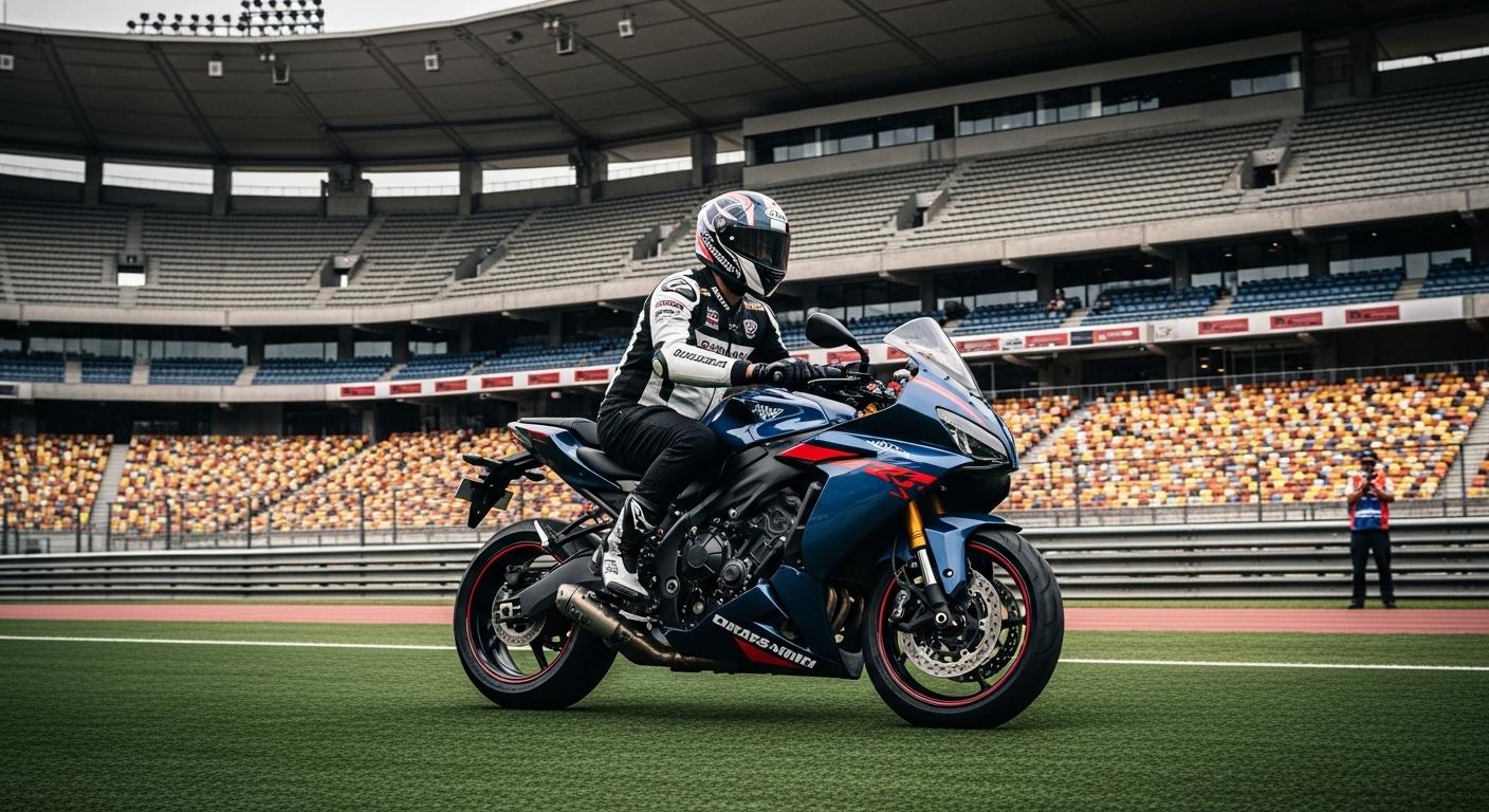 Philippines motorsport scene at a circuit with cars, teams, and data overlays during a race evening.