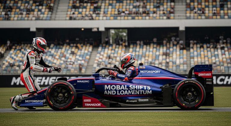 Philippine motorsport race cars on track during sunset