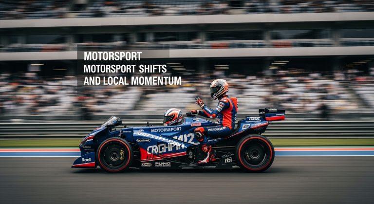Philippine motorsport race cars on track during sunset