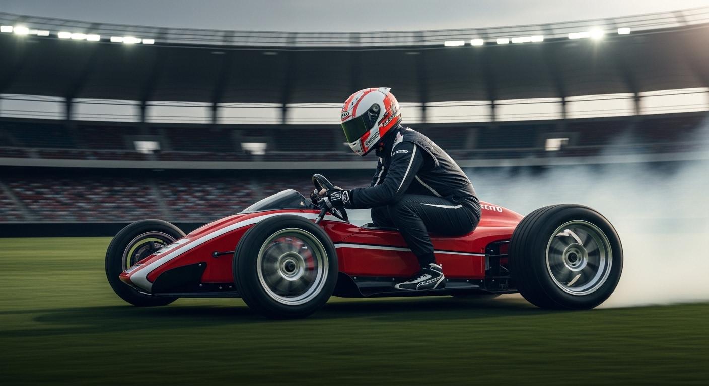 Tecno CAMON 50 Ultra 5G in a motorsport pit scene.