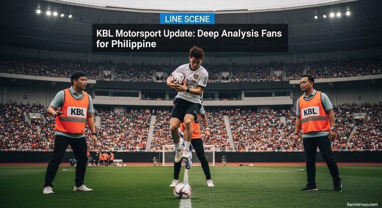 KBL-branded rally car on dirt track with Philippine flag backdrop